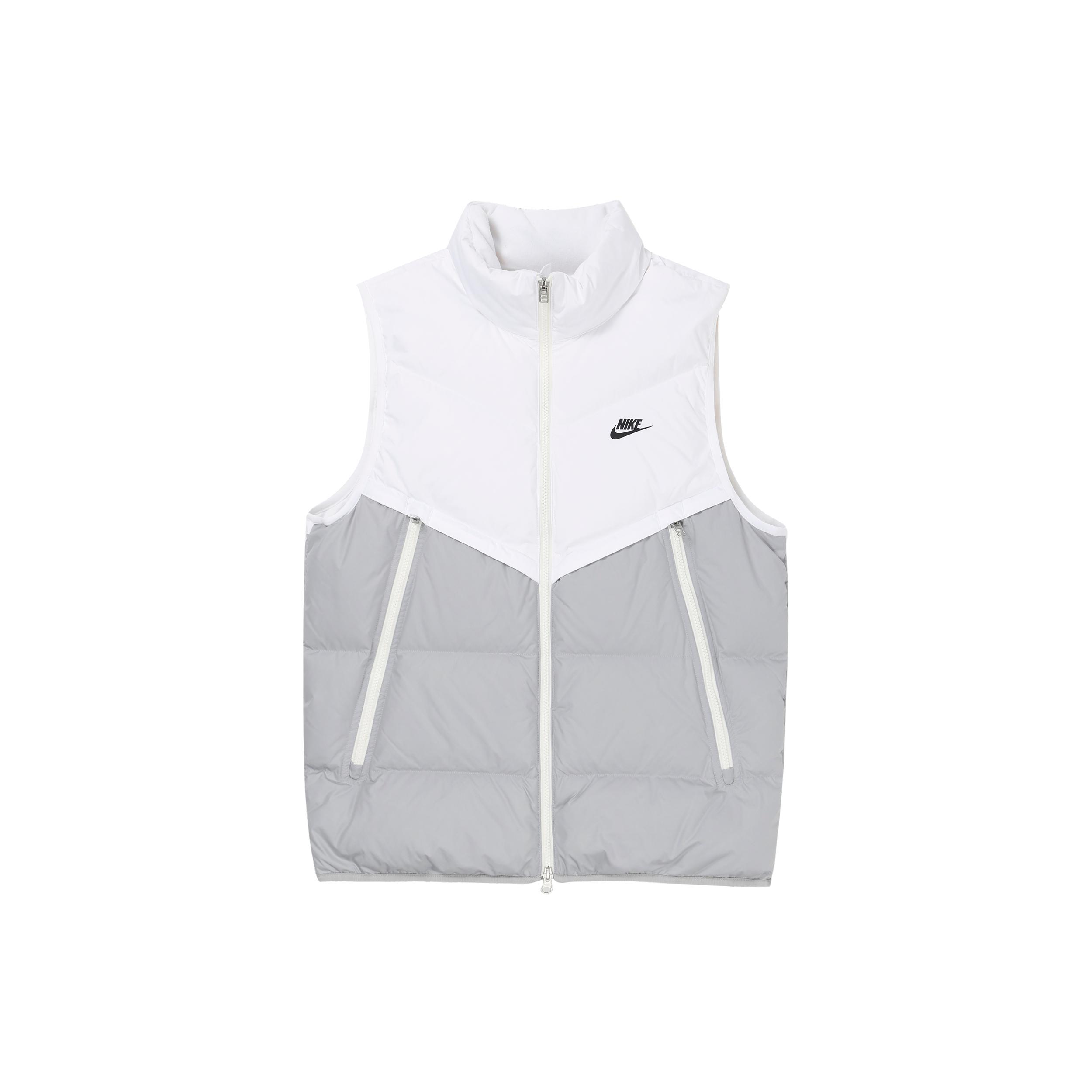 Мужские пуховые жилеты Nike Белые С воротником-стойкой Умеренные Другие DD6818-100 XXL