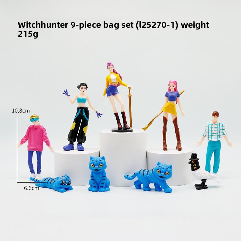 New Q Version Witch Hunter K-pop Korean Wave Tiger Star Figure Series Peripheral Tide Play Model Ornament