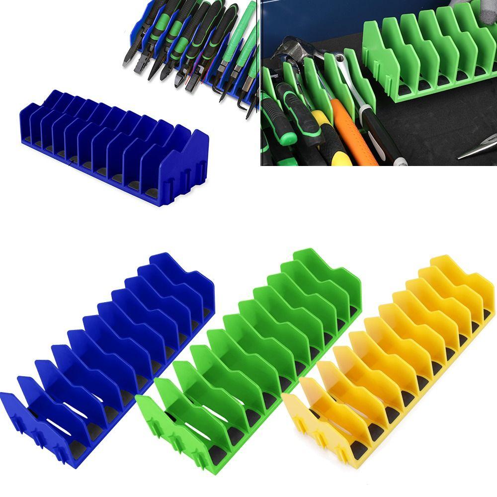 ABS Pliers Cutters Rack 10-Slot Spanner Storage Holder Multifunctional Wrench Storage Rack  Fit 3”