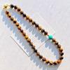 Maillard Style Natural Tiger's Eye Design Sense Gypsy Crystal Clavicle Chain Necklace