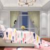 2PCS- Naughty Smiley Face - Printed curtain - Polyester material - suitable for bedroom, living room, study, private space