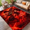 Demon Slayer Print Rug, Washable Floor Carpet, For Entryway Dorm Laundry Room Office Study, Home Decor Birthday Christmas Gift