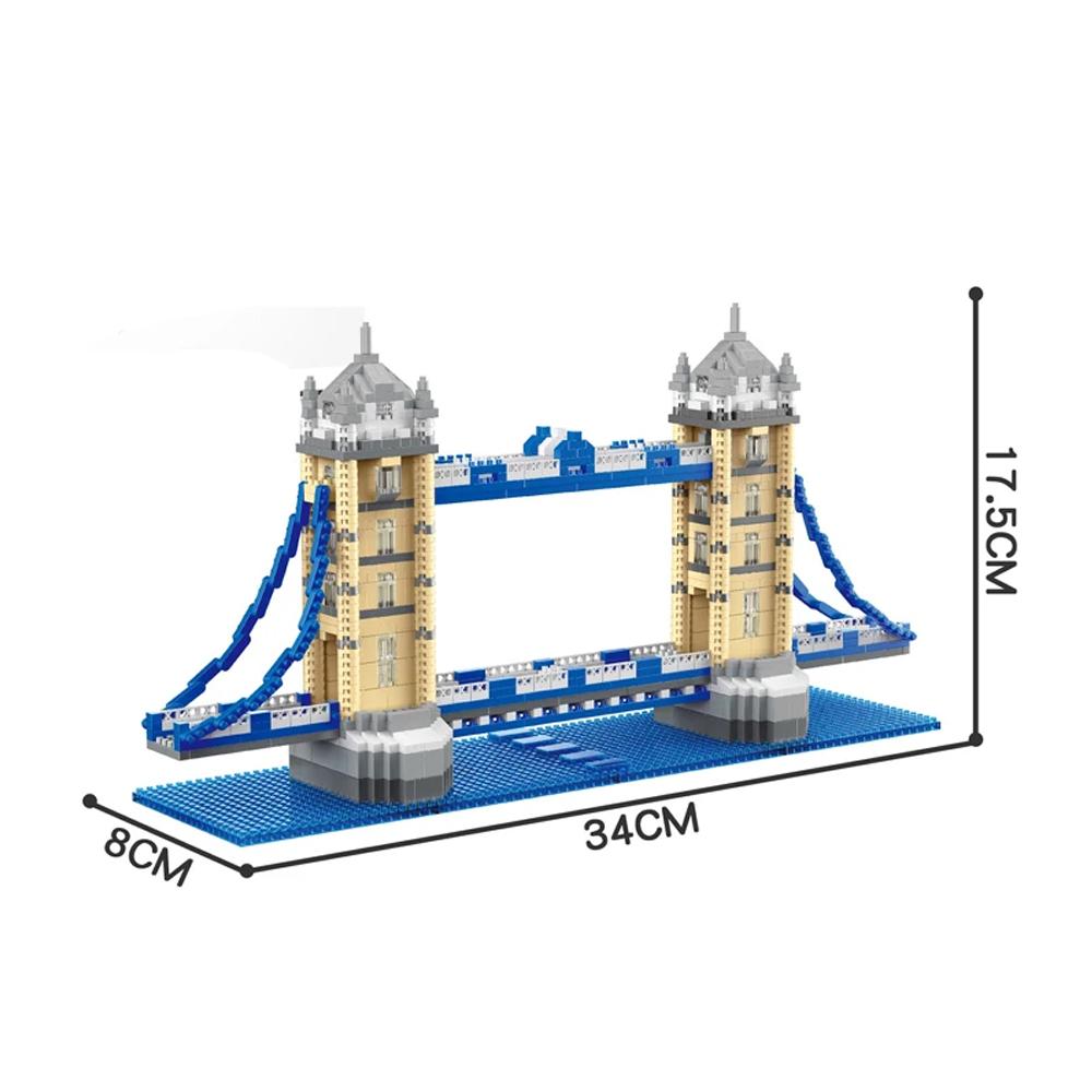 Knew Built Antikes China Schneeiger Turm Bausteine mit LED-Licht Exquisites Konstruktionsspielzeug für malerische Schönheit