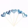 Large Glittery Leather Birthday Cake Topper Set: Heart, Star, Five-Pointed Star, and Crown
