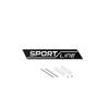 JBIW9 Metal Sport Line Grille Sticker Car Rear Trunk Body Emblem Badge for Skoda Yeti Octavia Superb Fabia Kamiq Karoq Kodiaq Rapid