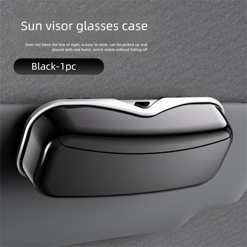 New Car Glasses Box Portable Car Sun Glasses Holder In The Car Driving Glasses Holder Eyeglass Case Sun Visor Auto Lenses Holder