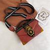 Female Fashion Handbags Popular Girls Crossbody Bags Totes Woman Metal Lion Head Brand Shoulder Purse Mini Square Messenger Bag
