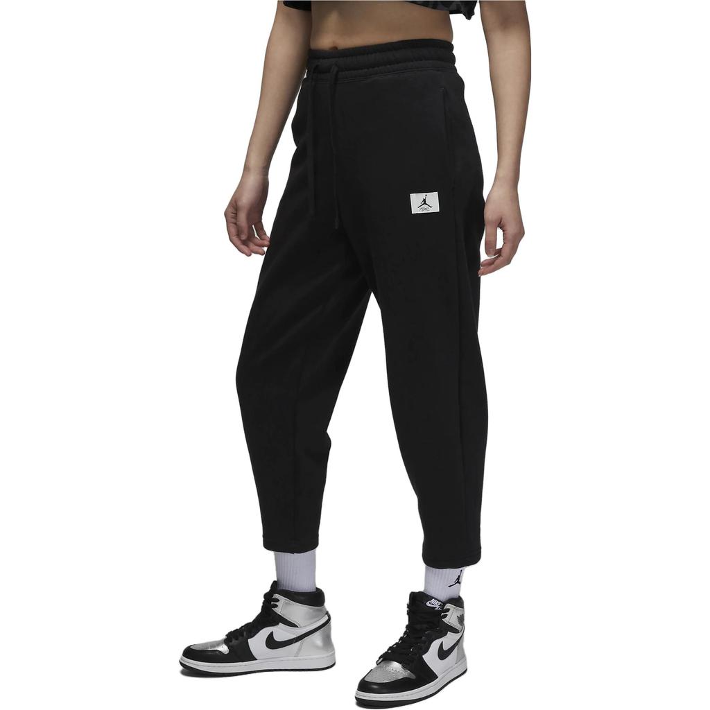 Jordan Einfarbige Logo Kordelzug Sporthose Damen Unterteile Schwarz FB2961-010