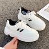 Popular Platform White Shoes Women's 2025 Spring New Versatile Chic Students This Year Popular Leisure Sports Board Shoes