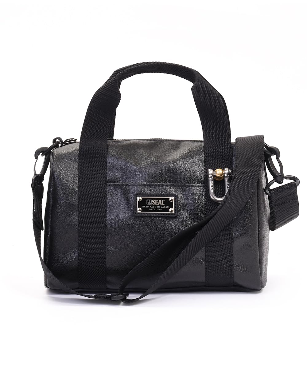 

Morino Canvas x Mini Boston Mini Shoulder Waterproof Golf Cart Crossbody Made in Designed for the Japan Maritime Force [Seal] Bag, 2-Way Bag, Bag, чорний