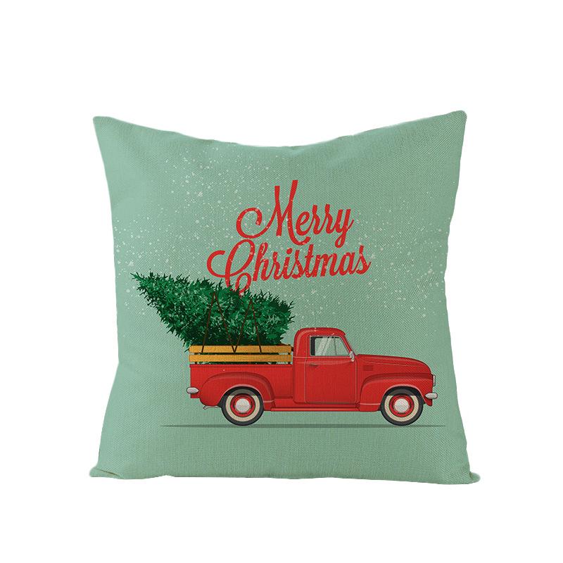 

Cartoon Printed Polyester Pillow Cover Home Christmas Series Sofa Cushion Cover New Cushion Cover 45 * 45Cm (excluding pillow core)