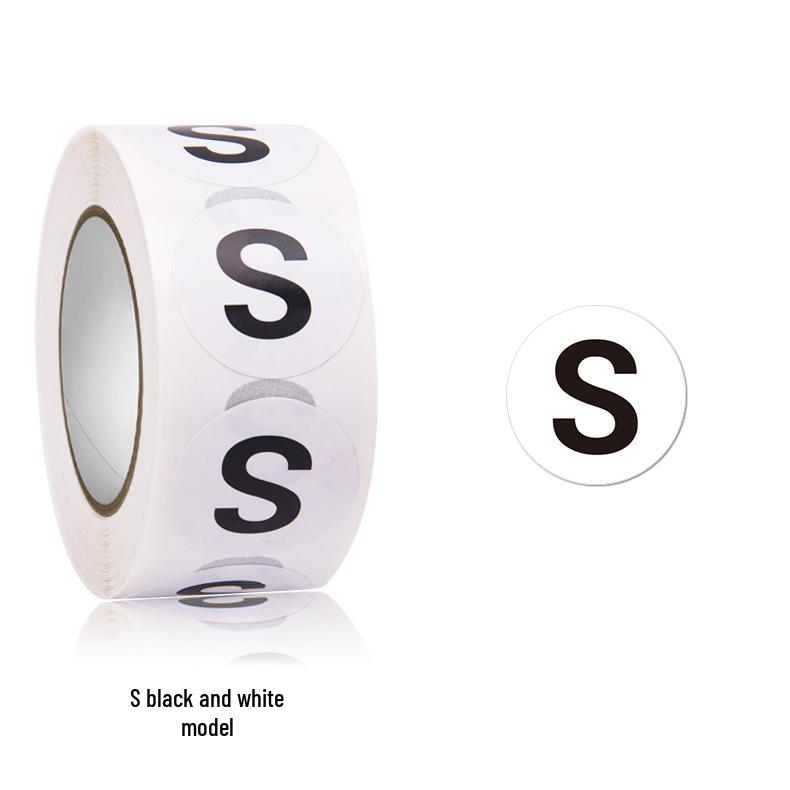 Self-Adhesive Round Size Stickers for Apparel & Footwear