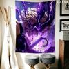 Demon Slayer Wall Tapestry Aesthetic Wall Hanging Printed Fabric Blanket Decorative Tapestries for Bedroom Living Room Home Decor