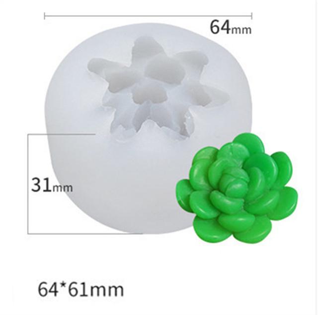 

Мясистая жидкая силиконовая форма, трехмерная форма для свечей для ароматерапии, сделай сам, форма для мыла ручной работы, эпоксидная смола, форма для торта, приборы для выпечки