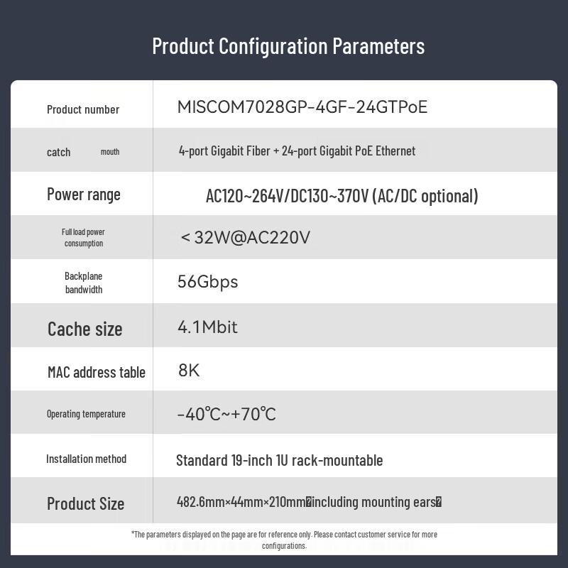 Maiwei 8-Port Gigabit Layer 2 Managed Industrial PoE Switch