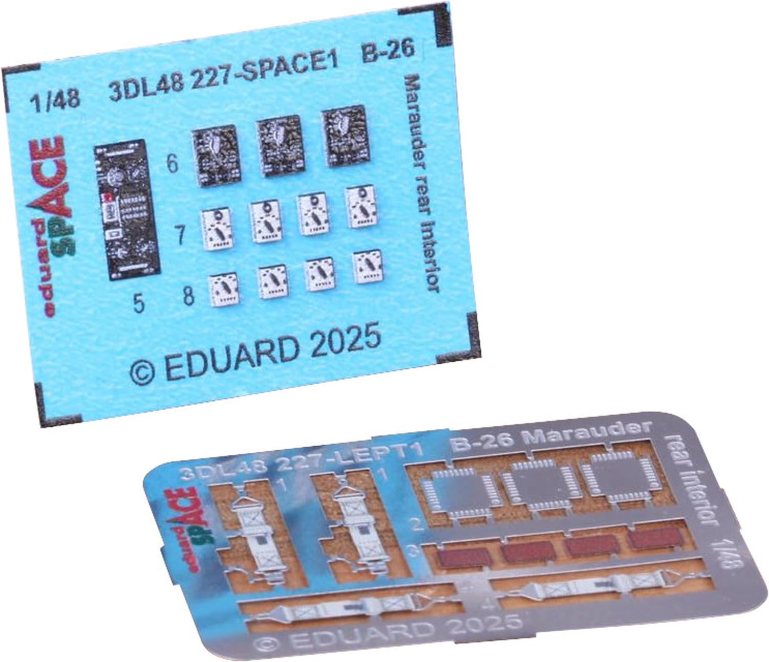 

Eduard 1/48 Space B-26G Marauder Интерьер задней части фюзеляжа 3D декаль и набор фототравления (для ИКМ) Декали для пластиковой модели EDU3DL48227 (Самолет)