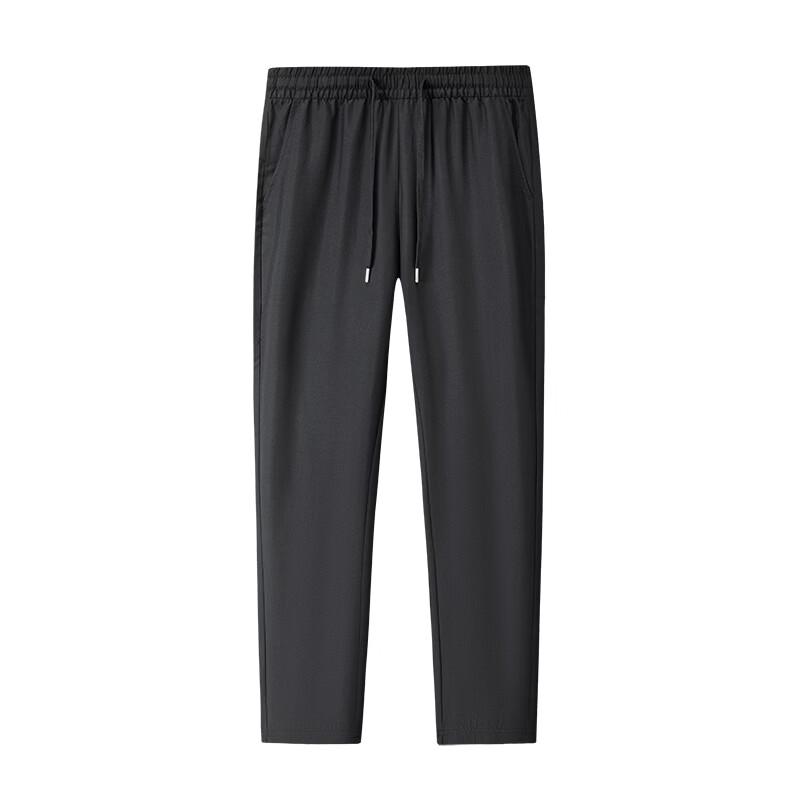 ROMON Men's Ice Silk Straight-Leg Casual Pants
