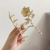 Elegante Metallblume Haarspange Klammer Koreanische Fee Strass Haar Krabbenklemme Haarspangen Für Frauen Süße Haarschmuck Ornament Geschenk