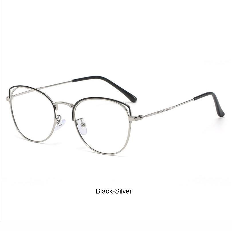 

Жіночі окуляри «Котячі очі» з алюмінієвого сплаву з лінзами, що блокують синє світло та фотохромними сірими лінзами, Жіночі сонцезахисні окуляри, що блокують синє світло, Оправи для окулярів для міопії