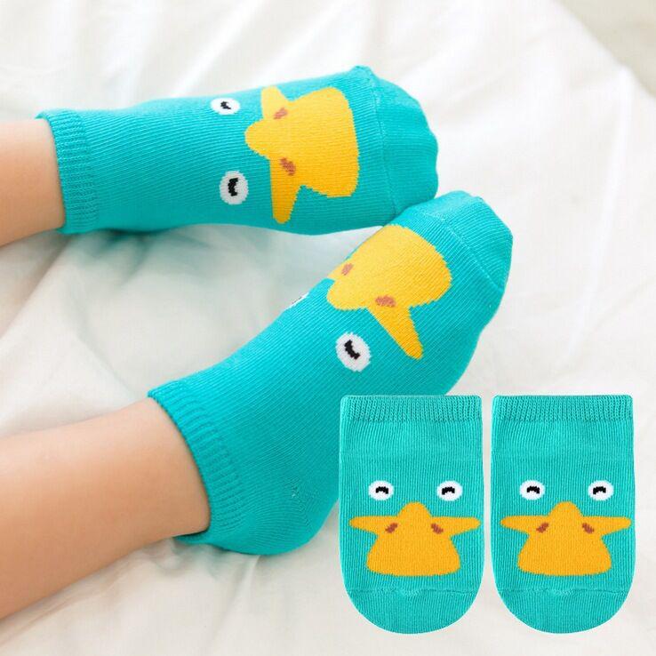 Three-Dimensional Cartoon Boat Socks: Non-Slip Polyester Cotton for Newborns