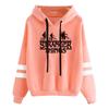 Women Loose Fleece Hooded Sweatshirt Ladies Casual Long Sleeve Pullover Hoodies Tops for Student