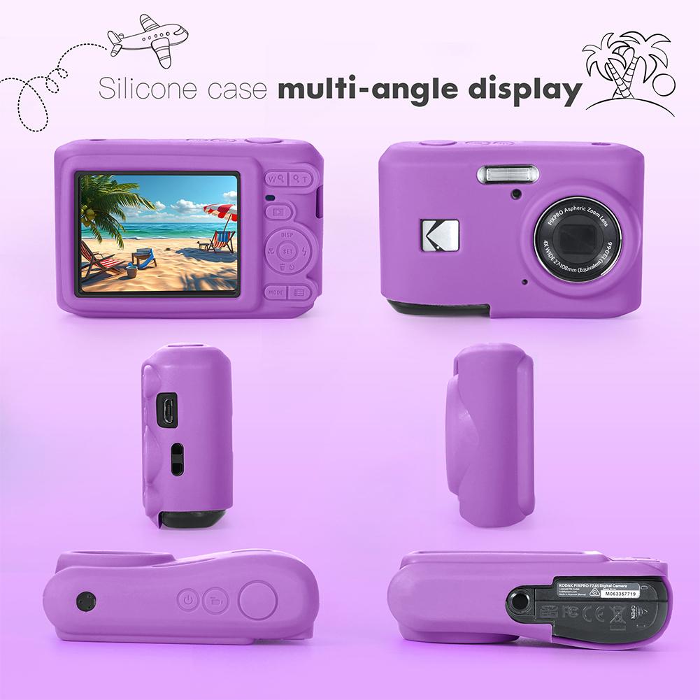 For KODAK PIXPRO FZ45 Digital Camera Cover with Lanyard Lightweight Camera Sleeve Camera Protect Case Protector