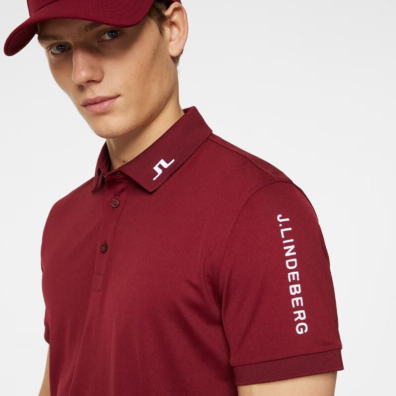 J.LINDEBERG Men's Golf Performance Polo Shirt