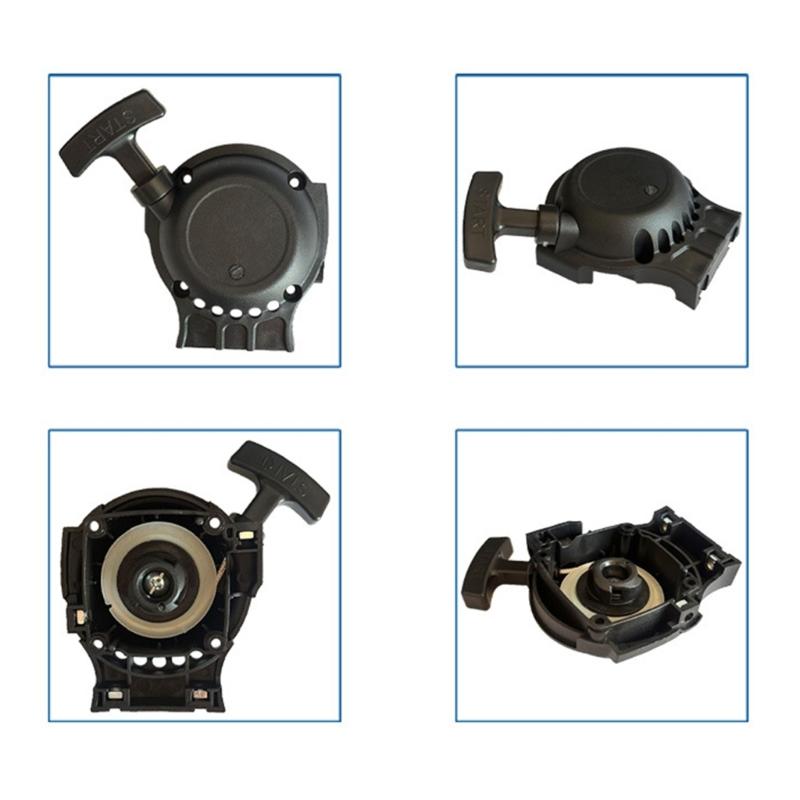 High Impacts ABS Nylon Recoil Starter Compatible for SRM266 String Trimmer Ergonomic Grip Quick Ignitions Systems