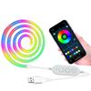 USB Dreamcolor Neon Light Strip: Running Water Silicone, Bluetooth Music Sync, DIY E-sports Lighting.