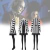 Beetlejuice 2 Cosplay Costume For Women Featuring Striking Black Polyester Blend Fabric