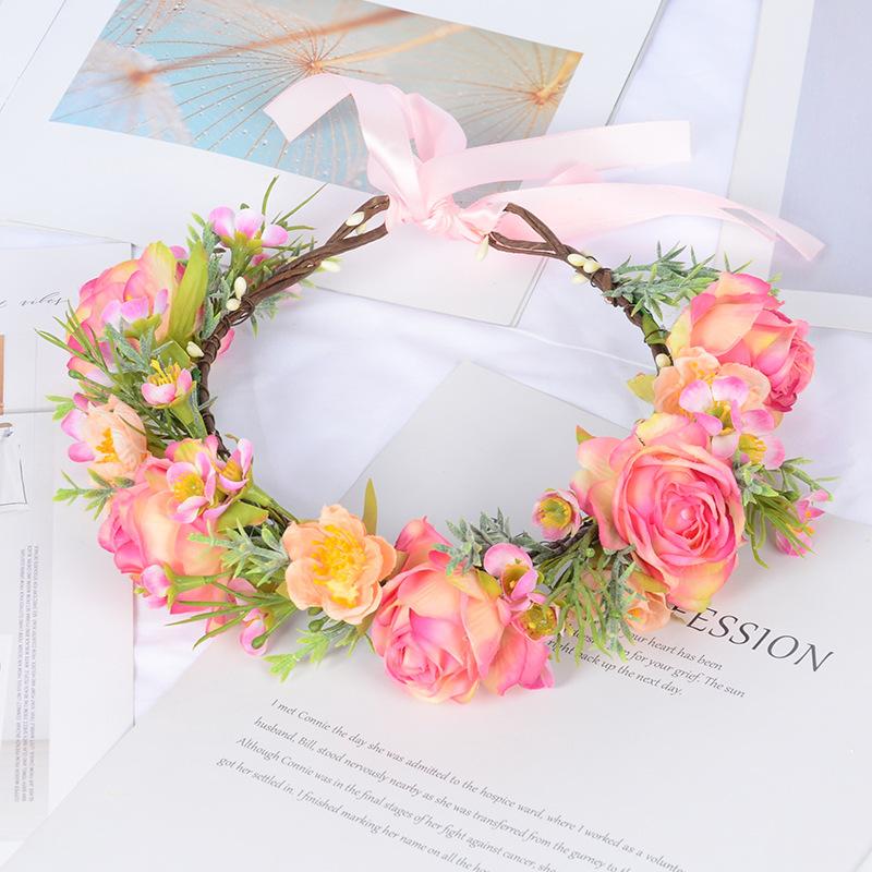 

Невеста Имитация Цветок Роза Венок Головной убор Свадебные Аксессуары Для Волос Свадебное Платье Студийная Повязка На Голову