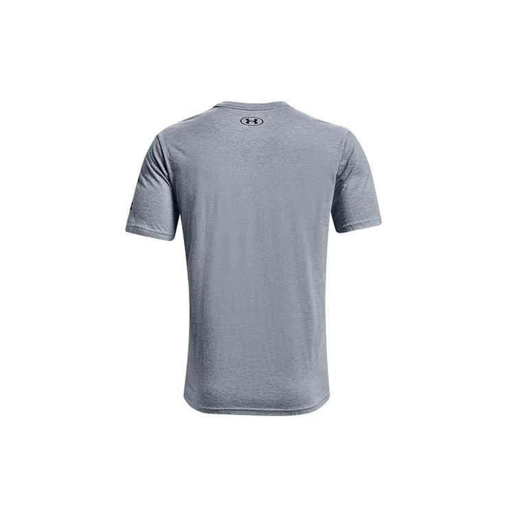Under Armour Project Johnson Casual Sports Printed Round Neck Short Sleeve T-Shirt Men T-Shirts Gray 1367116-035