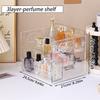 1pc 3-layer acrylic buckle perfume storage rack portable desktop perfume cosmetics display rack stepped dresser storage rack
