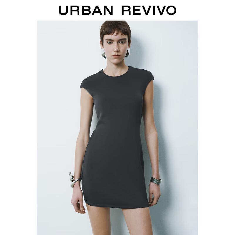 

UR 2025 Весна Простое Элегантное Платье Слим с Застежкой-Молнией Сзади L