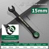 Industrial Ratchet Combination Wrench 72T Two-Way Labor Saving Repair Spanner Lightweight Hand Tool for Household Daily Maintenance