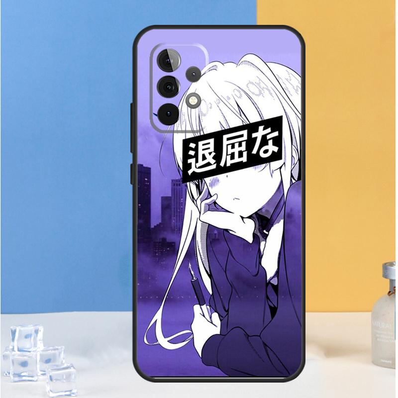 Sad Anime Aesthetic Senpai For Samsung Galaxy A13 A33 A53 A36 A26 A05 A06 A16 A54 A34 A14 A32 A52 A55 A35 A15 A56 Case