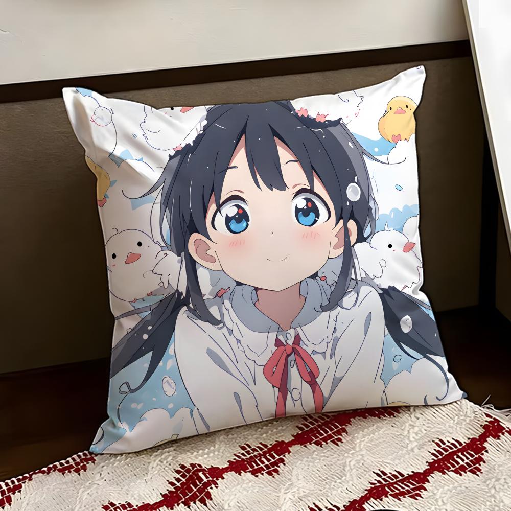 Anime TTamako MMarket Cushion Cover Reversible Soft Durable Pillow Cover Home  Car MultiScene Use for Daily Comfort