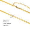 Skyrim Stainless Steel Gold Color Chain Necklace Women Minimalist Cuban Paperclip Twisted Snake Chain Fashion Jewelry Wholesale