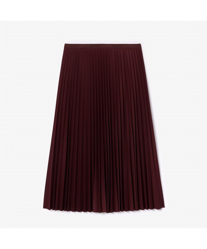 Lacoste Women'S Pique-Like Long Pleated Skirt Jf8050-54N Bzd