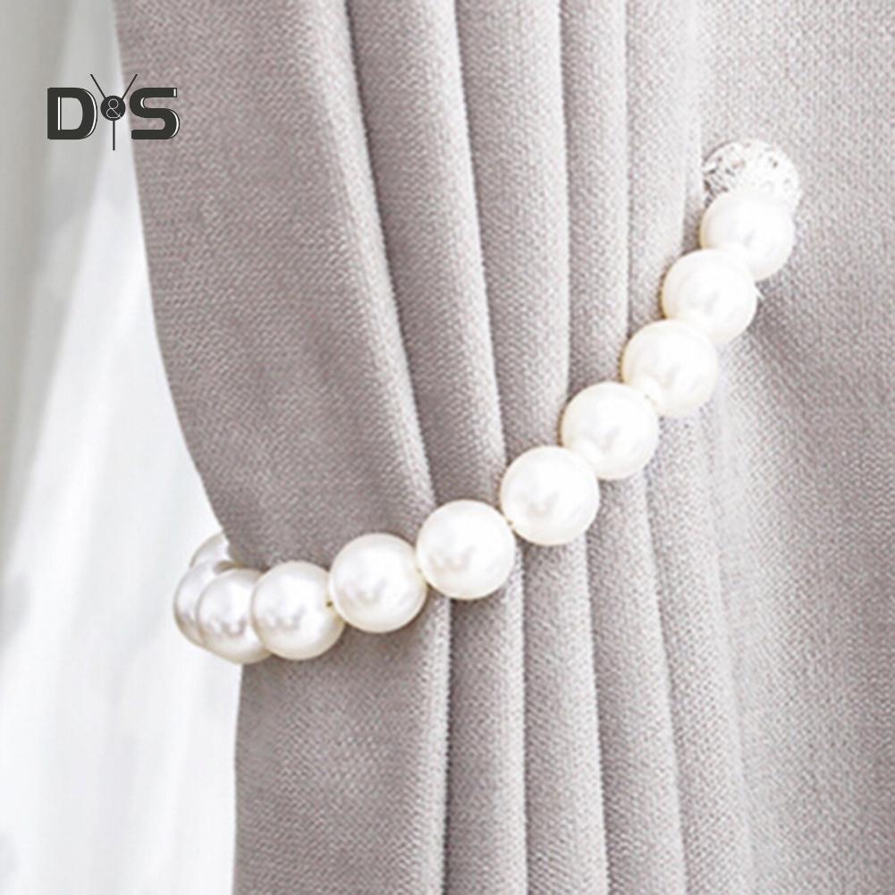 DYS Home Decor 1 ks křišťálové kamenné korálky okenní závěs popruh spona držák magnetu