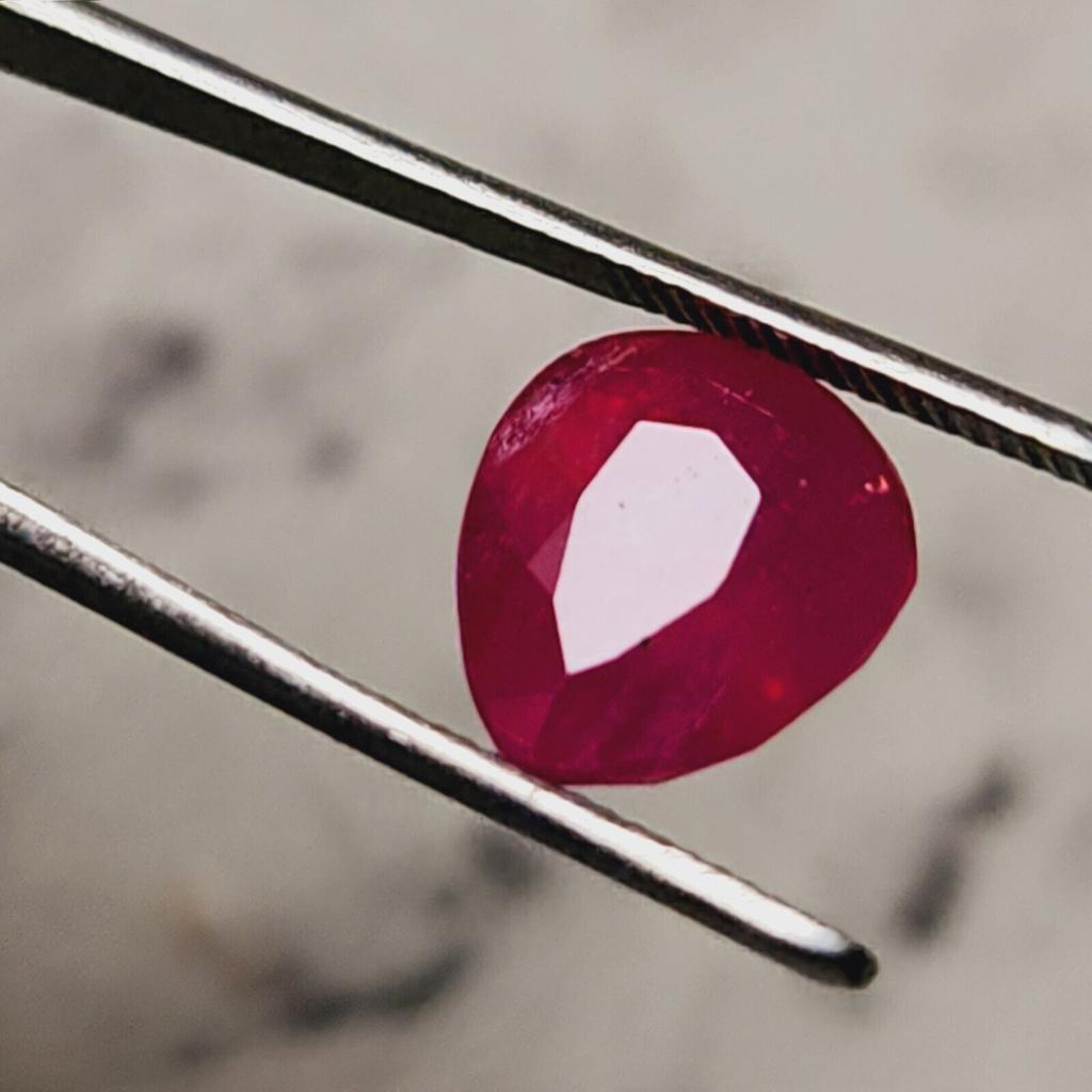 10 Cts Natural Mozambique Red Ruby Heart Shape Certified Heated Gemstone