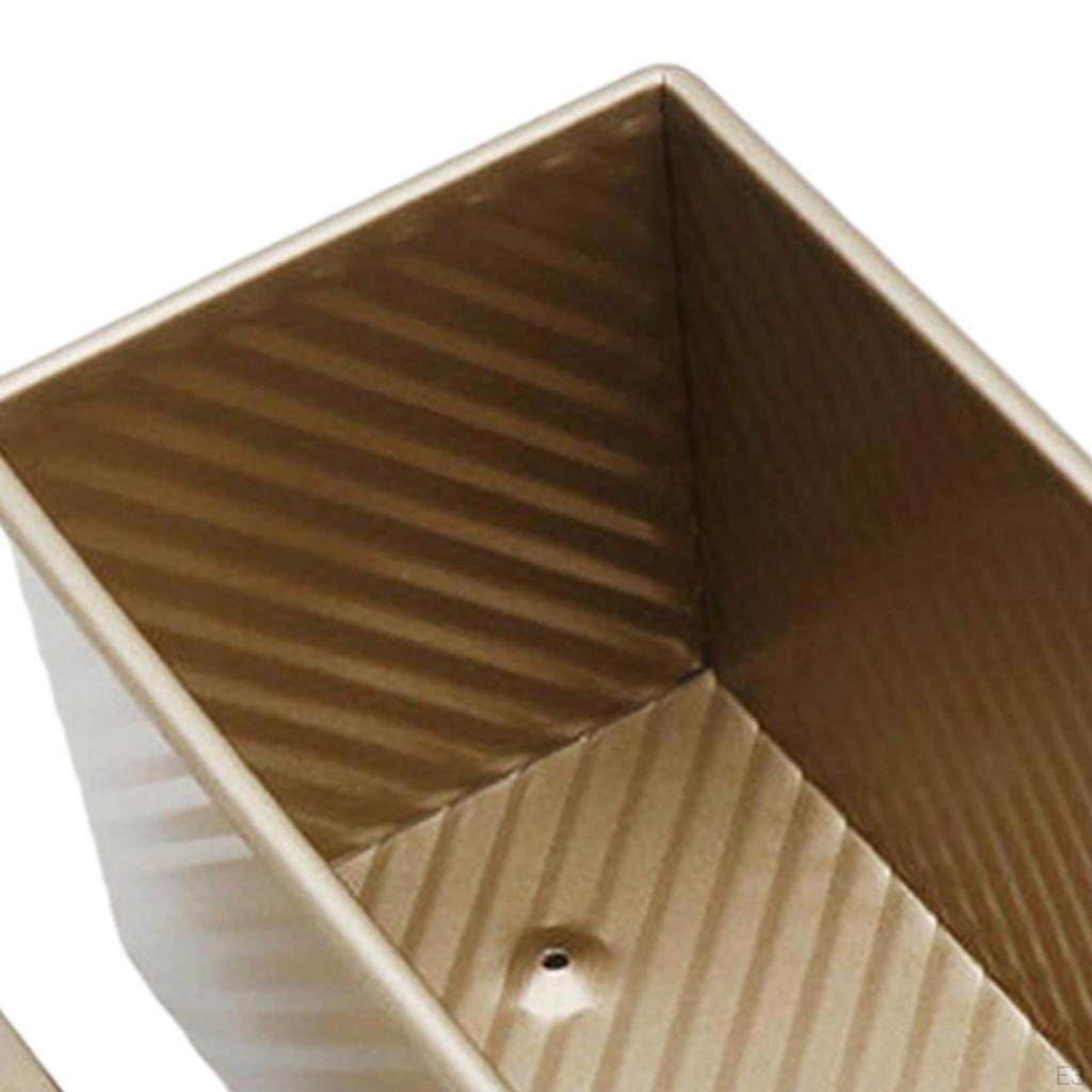 Pullman-Kastenform, Antihaft-Backgeschirr zum Brotbacken, Brotkasten aus gewellter Aluminiumlegierung,