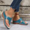 Mezzanine leopard print casual shoes for women, slope heel flat bottom large size beach cool slippers for women