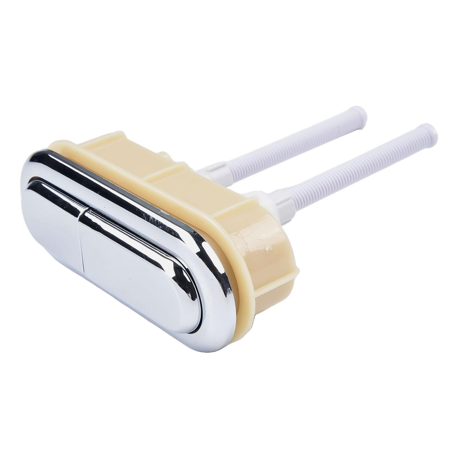

Bathroom Chrome Plated Oval Toilet Push Button Discharge Switch Buttons