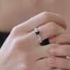 Byweekend Black Square Free Ring