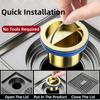 All Brass Floor Drain Core,Shower Floor Strainer Cover Toilet Sewer Anti-odor Plug No Smell Bathroom Toilet Sewer Shower Drain
