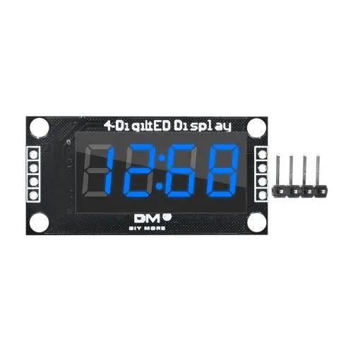 TM1637 Clock Module 4-digit LED 0.36" 0.56" Display Tube 7-segment LED Display Clock Dual Dot Module 0.36" 0.56 Inch Arduino