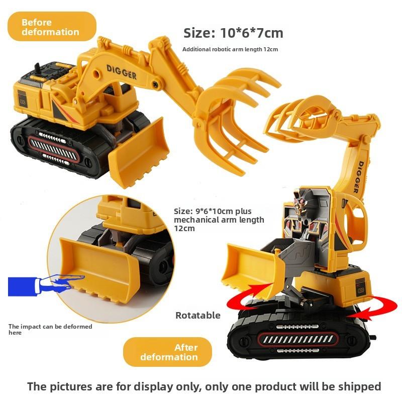 Childrens Inertia Collision Deformation Construction Vehicle Toy For Boys Educational Play