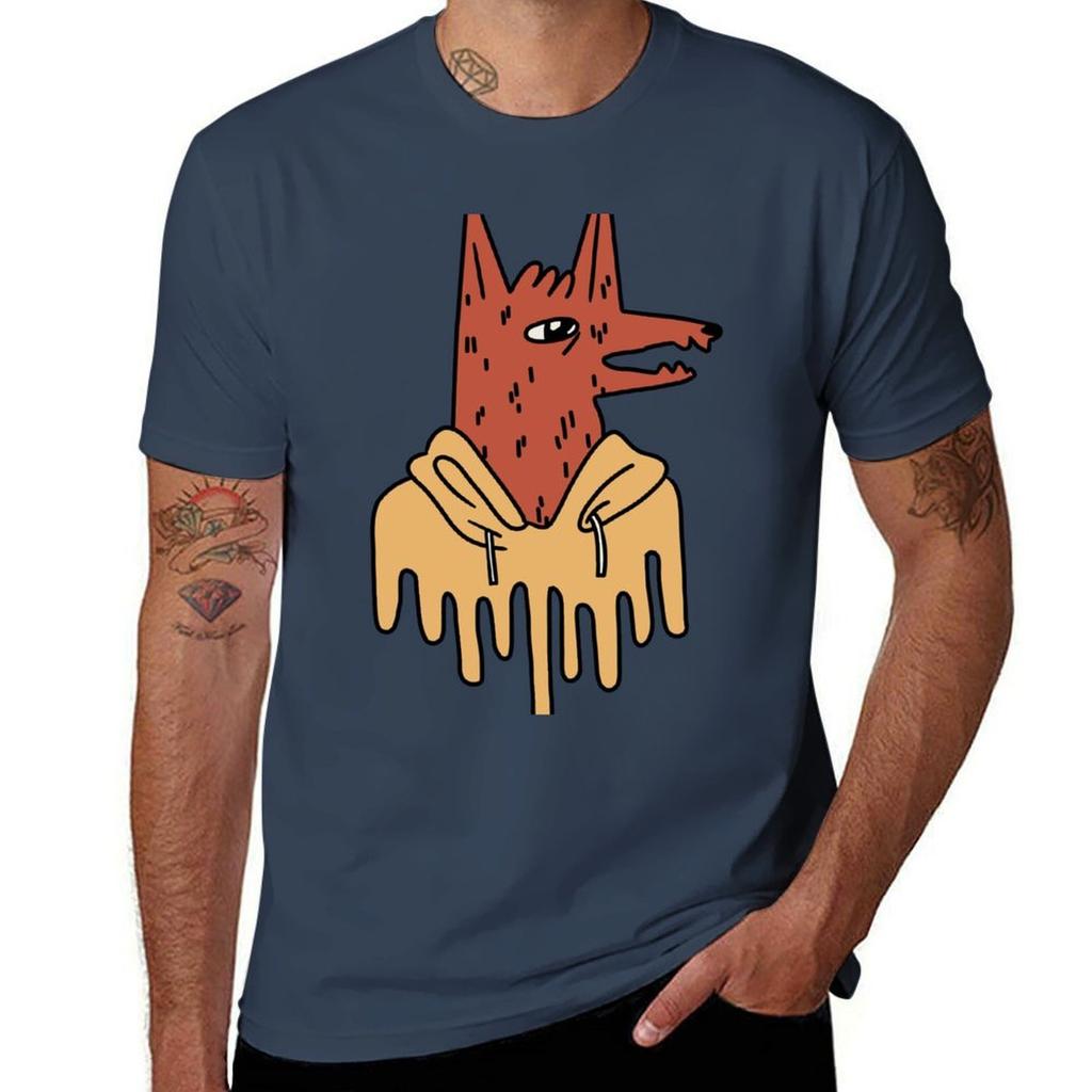 Fox In Sweatshirt Tshirt Plus Size Quick Dry Sports Tee