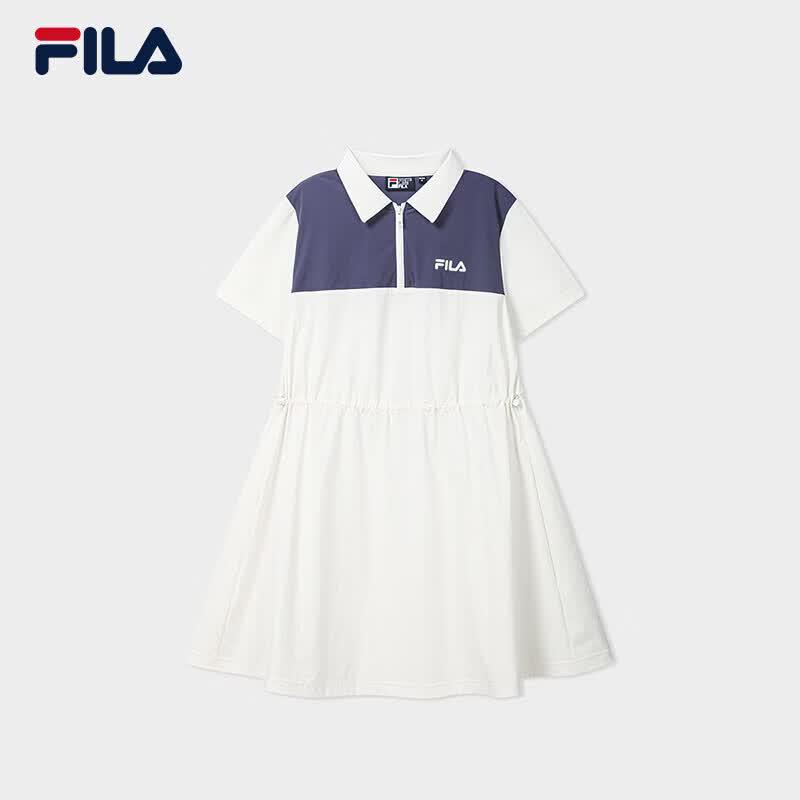 Fila Women's Short Sleeve Woven Polo Dress